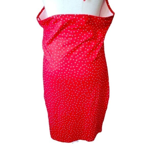 SHEIN Heart Printed Haltered Backless Dress Sz XL - Picture 6 of 15